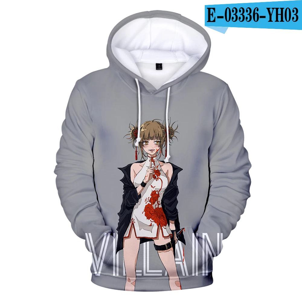 Горячая Himiko Toga толстовки для мужчин/женщин толстовки 3D полный принт Толстовка Himiko Toga с капюшоном для мужчин s 3D шапка осень/зима пальто - Цвет: 3D