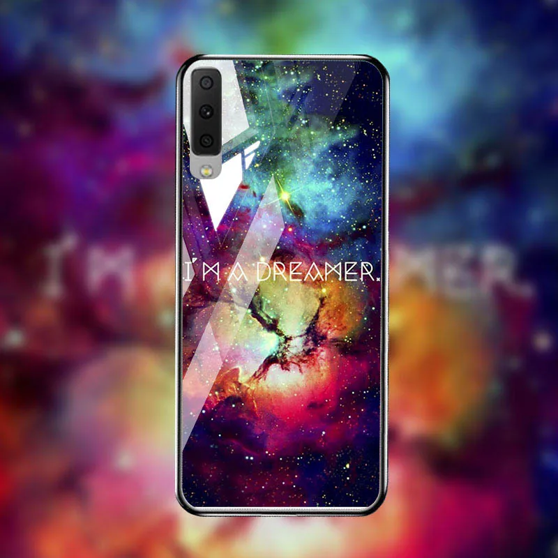 Q052 Закаленное Стекло чехол для samsung Galaxy A7 A6 A8 плюс Чехол для samsung M30s J2 Core Prime Pro J4 J6 J8 M10 M20 M30 чехлы - Цвет: Q052