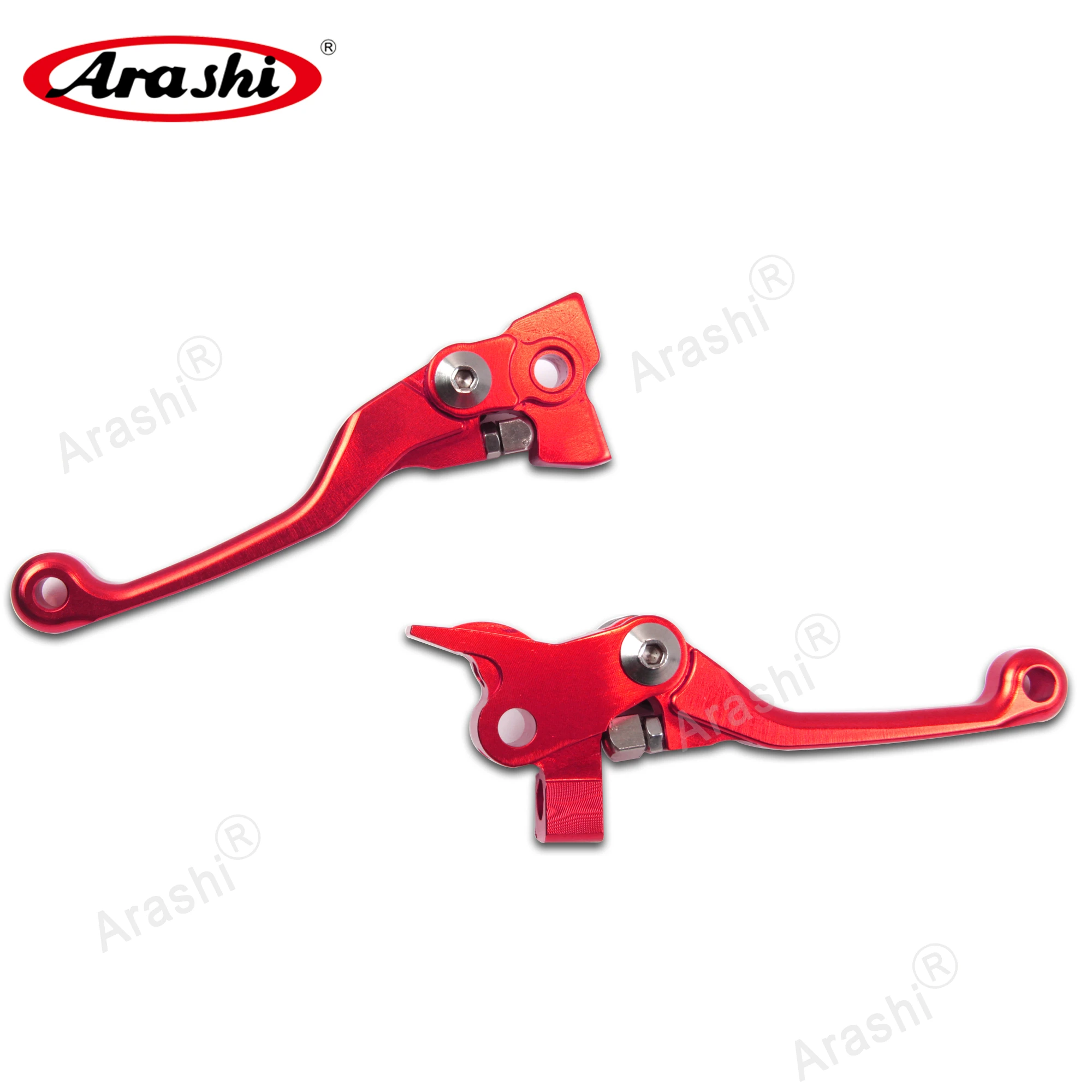 Красный Араши 1 пара для KTM FREIO E EMBREAGEM 250 450 590- рукоятка тормоза ЧПУ Рычаги Сцепления Двигатель Байк - Цвет: Красный