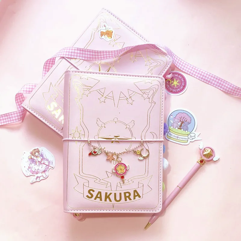 Sakura Pink Kawaii Spiral Notebook & Daily Planner