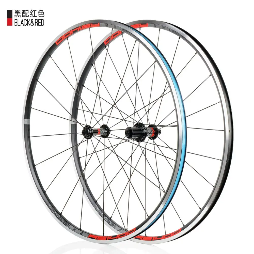 KOOZER RS1400 Road Bike 700C Wheelset Front 2 Rear 4 Bearing 4 claws 48T 21MM Rim Flat spoke Wheels Ultra light 1480g climbing