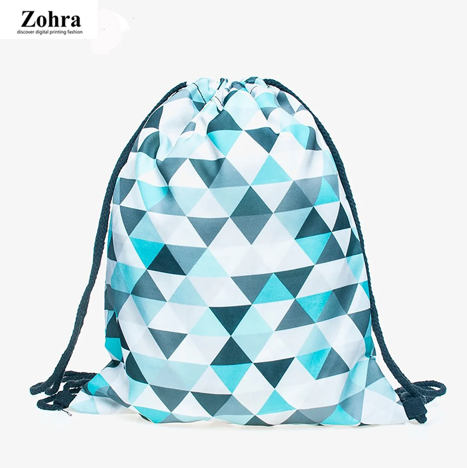 

Zohra New Style 3D Digital Printing Oxford Fabric Drawstring Bag Shopping Storage Drawstring Backpack Drawstring Drawstring Bag