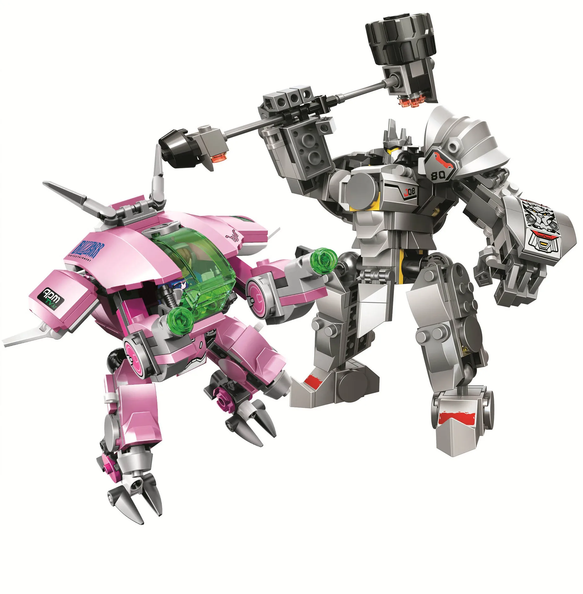 Новинка, совместимые с Overwatch 75973 игры D. Va& Reinhardt, строительные блоки, кирпичи, игрушки, подарки для детей