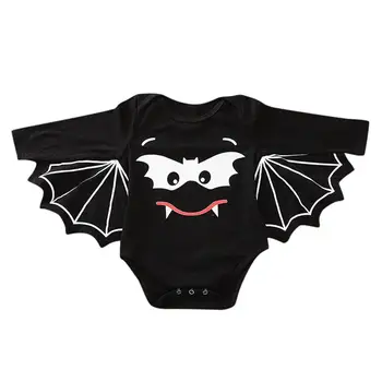 

Newborn Baby Boys Girls Cartoon Print Halloween Cosplay Costume Long Sleeve Romper Bodysuit Children Autumn Fashion Clothes