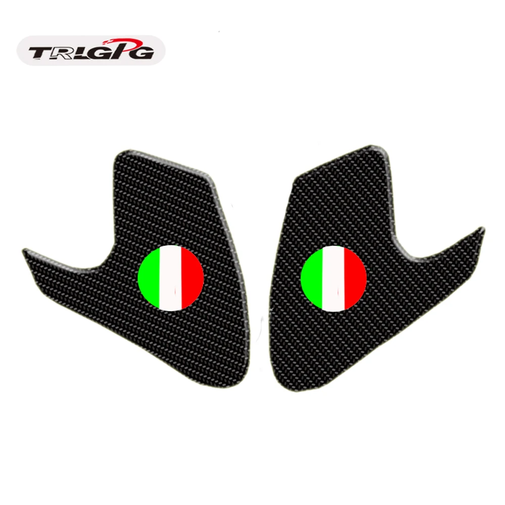 Для Ducati 797 821 1200 волокно текстура мотоцикла топливный бак Pad крышка наклейки газовая крышка наклейка