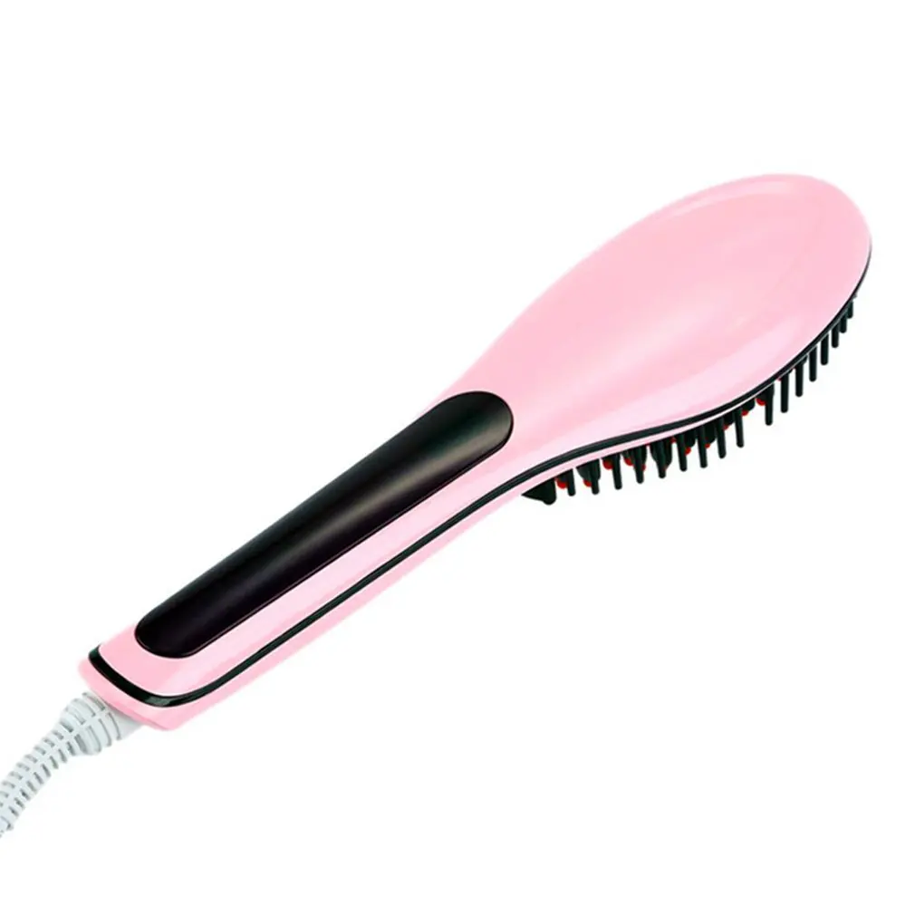 Hair Straightener Brush Electric Straightening Auto Comb Iron Ceramic Heat LCD Ceramic anion portable 5