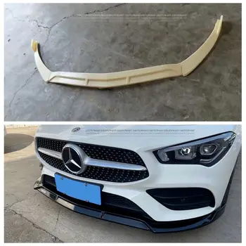 

UBUYUWANT A Set Car Front Bumper Lip Body Kit Diffuser Deflector Spoiler Splitter Lip Guard For BENZ W118 NEW CLA 200 220 300