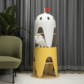 

Lighthouse Cat Climbing Frame Cat Nest One-piece Grab Board Multi-level Diving Platform Cat Toy Detachable Cat Paradise Cat Tree