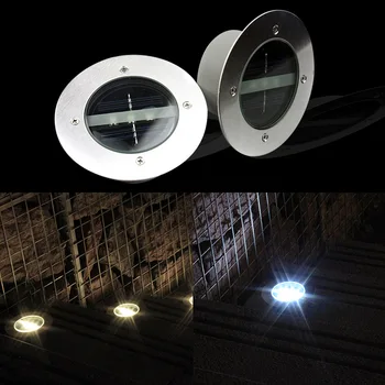 

2019 New product Solar Ground Lights 3 LED Buried Light Outdoor Pathway Walkway Flowerbed Courtyard Decoration S7 #5