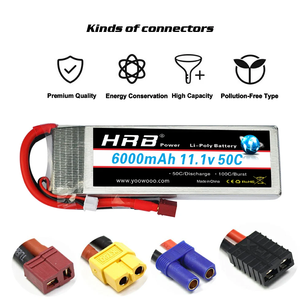Batterie Drone 4S 6000mAh 50C XT60 - Haute Capacité LiPo