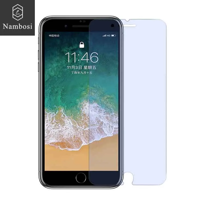 Nambosi, анти-синий светильник, закаленное стекло для iPhone 6, 7 Plus, защита экрана, совместима с Apple iPhone 7, 6【защита для глаз 】 - Цвет: For iPhone 7