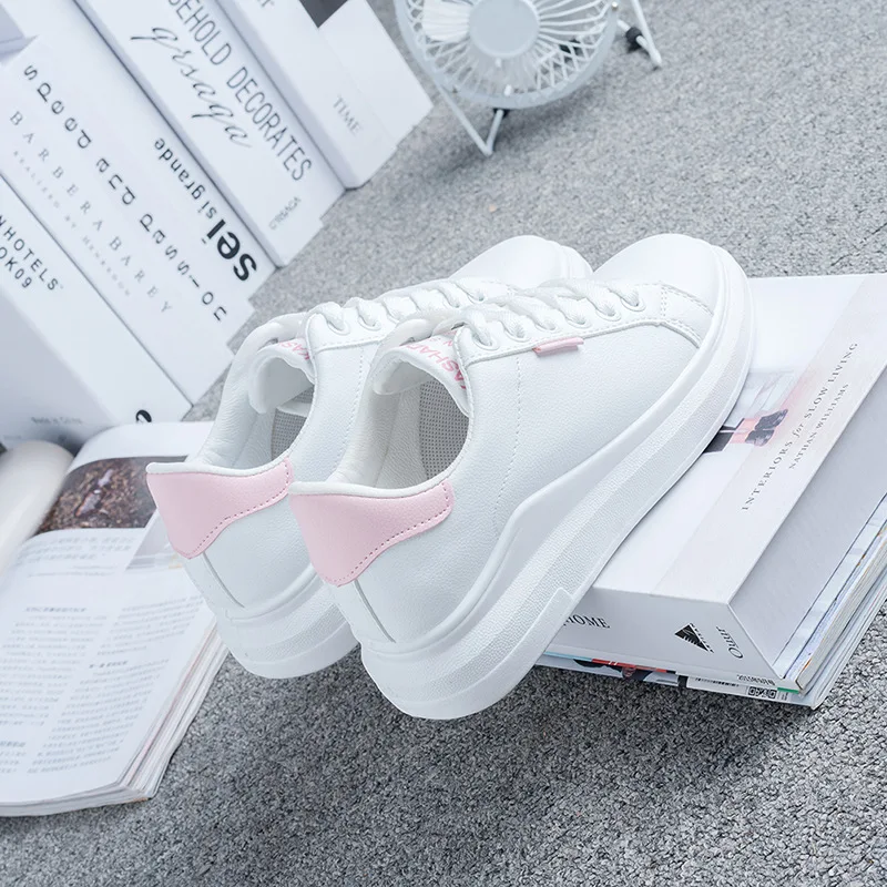 

INS Vogue Off White Shoes Lace-Up Hard-Wearing Light Weight Women Sneakers Rubber Cushioning Outdoors Sports Skateboarding Shoes