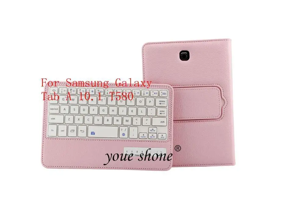 

Bluetooth Keyboard Cover Case For Samsung Galaxy Tab A 10.1 T580 T585 T580N T585N Tablet Case Litchi PU Leather+Stylus Pen+Gift.