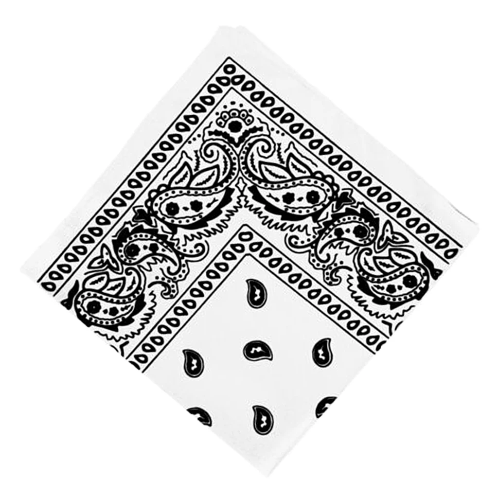 Hip Hop Bandana Headwear  100% Cotton Paisley Cowboy Bandana Scarf Head Wrap Neck Wristband Handkerchief punk Turban Head Scarf