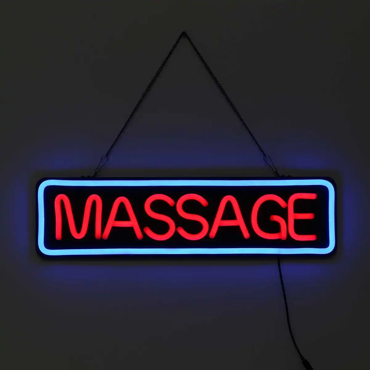 

Hanging MASSAGE Neon Sign LED Light Tube Visual Artwork Lamp Bar Club KTV Wall Decoration Commercial Lighting Neon Bulbs