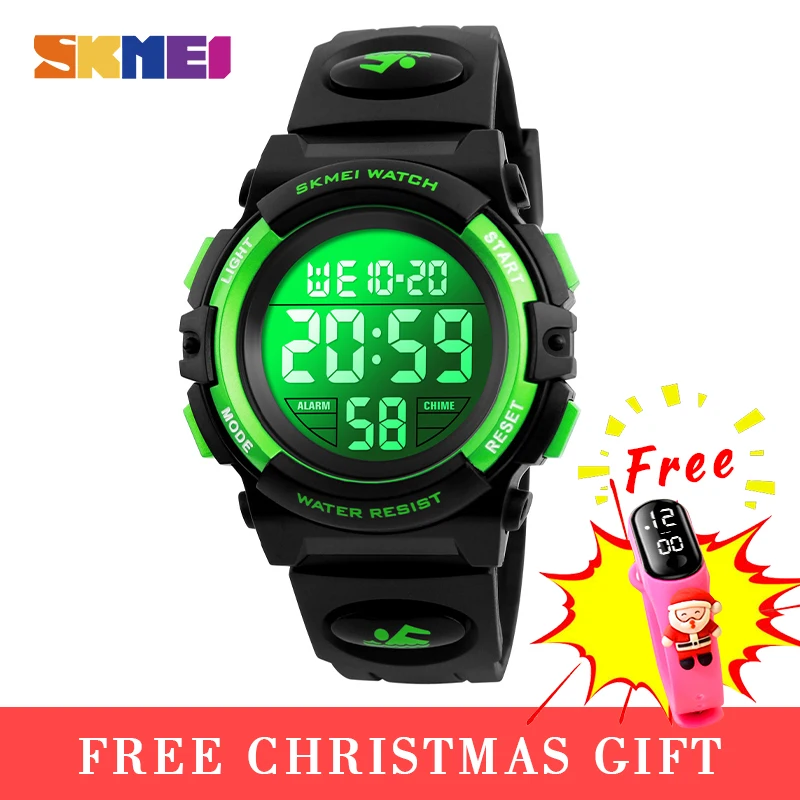  2020 SKMEI многофункциональные спортивные часы с хронографом Детские светодиодные цифровые часы 5 бар водонепроницаемые детские наручные…