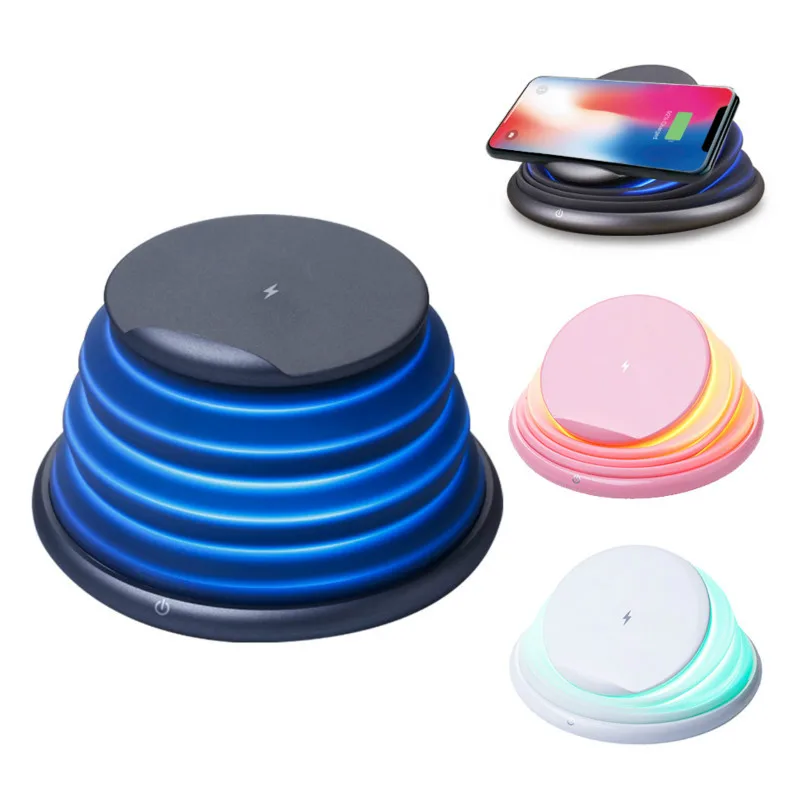 Светодиодный складной ночной Светильник RGB с сенсорным затемнением атмосферный