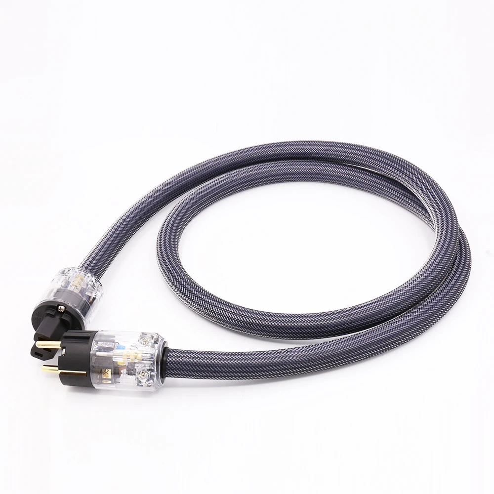 

Hi-End 400 signature hifi audio US/EU power cord pure copper power cable P-029/P-029E power plug connector