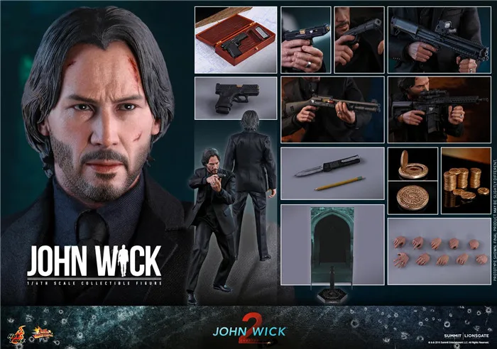 В наличии Colelctible HOTTOYS 1/6 весы Джон фитиль глава 2 полный набор 12 дюймов фигурку