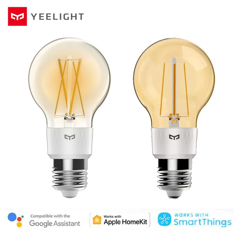 Yeelight ampoule LED intelligente en soie E27, luminosité réglable