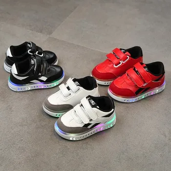 

Child toddler lead charge glowing sneakers kids fashion luminous shoes girls boys kids shoes