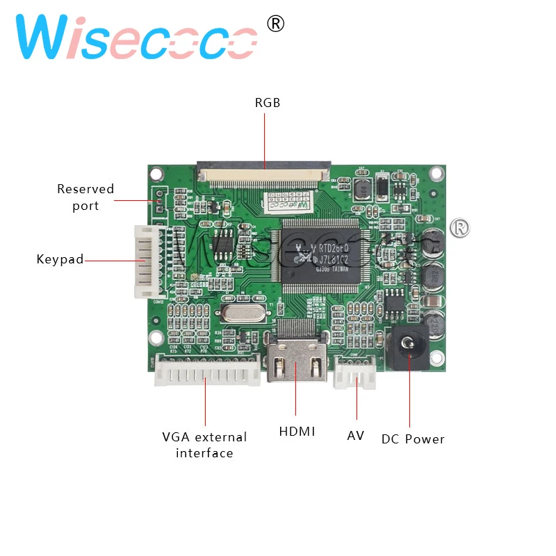 3,5 дюймов 640*480 ЖК-JT035IPS02-V0 Экран AV HDMI плата контроллера