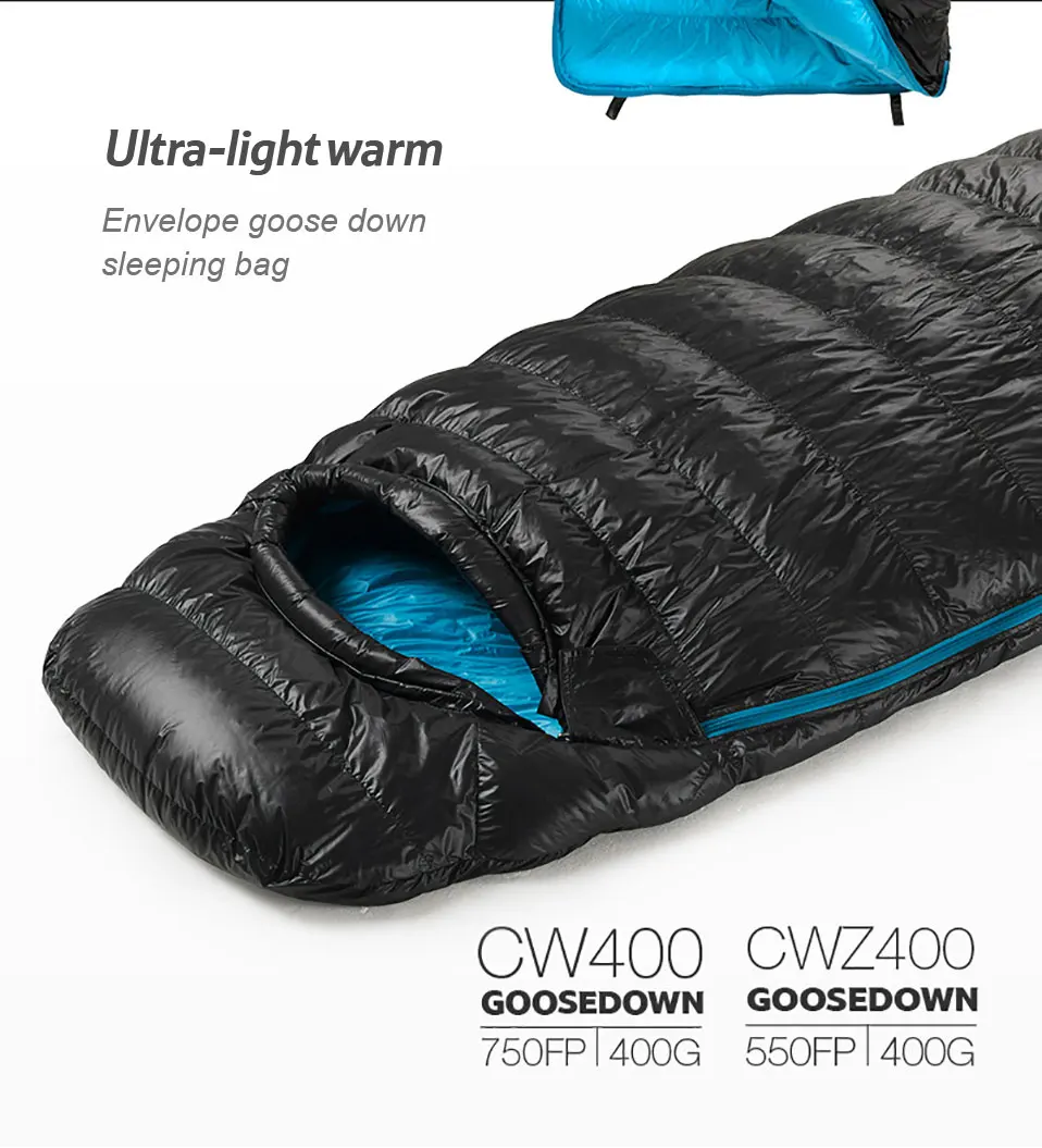 Naturehike cw400 Sleeping Bag Lightweight Goose Down Sleeping Bag Winter Sleeping Bag Ultralight Hiking Camping Sleeping Bag