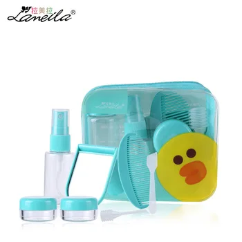 

Environmentally Friendly Pet Plastic Cosmetics Storage Bottle Empty Bottle Business Trip Travel Set LM119