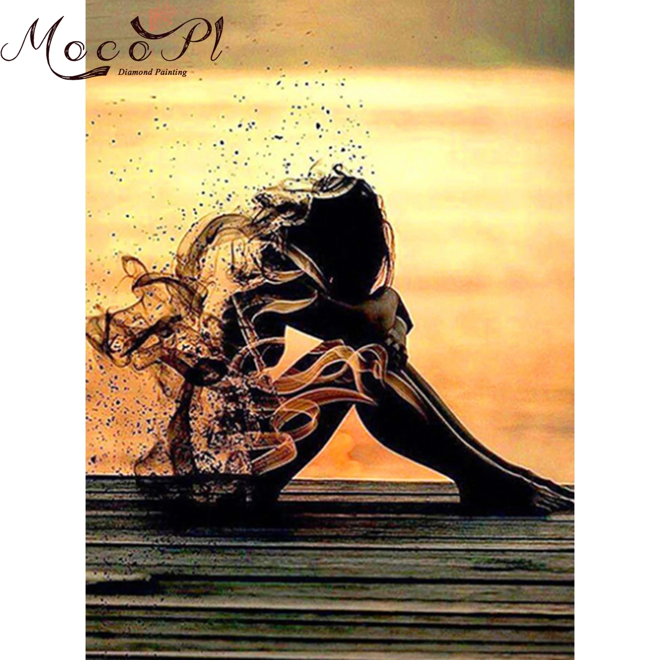 Diamond painting Full Drills Embroidery Girl Picture of Rhinestone Needlework Mosaic Canvas Christmas Gift Home Decor | Дом и сад