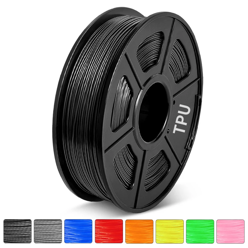 TPU  3D Printer Filament 0.5 KG 1.75 MM Refills Bendable Non-Toxic Fast Shipping Gift Printer Handles Pen DIY BELIVEER 3D rainbow petg 3D Printing Materials