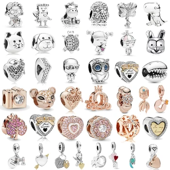 

Various Styles Beads Cute Unicorn Shell Leaf Charms fit Brand Bracelets & Necklaces for Women Jewelry Making Accessories