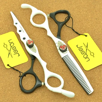 

Jason 6 inch Professional Hair Cutting Scissors Set Barber Thinning Shears Hair Salon Scissors Set Hairdressing Tool A0022D