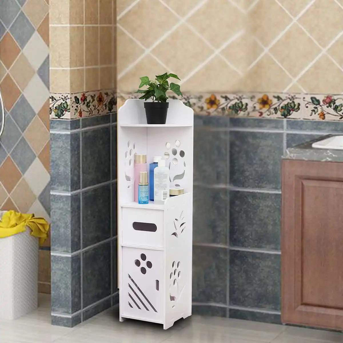 https://ae01.alicdn.com/kf/H1992774953f84c3489fb114b36dae1c5F/DIY-Small-Bathroom-Toilet-Storage-Cabinet-Waterproof-Organizer-Vanity-Floor-Standing-Rack-Washbasin-Shower-Corner-Sundries.jpg