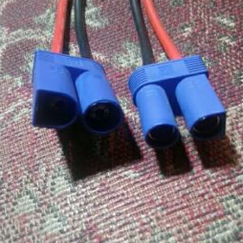1set EC5 Male Female 2P RC Resistance-Capacitance Circuits Cable Connector Plug Jack Adapter Bullet Goldplated For RC Lipo car (2)