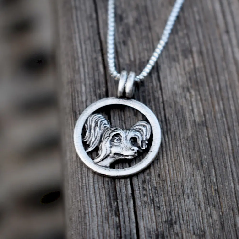 SanLan 1pcs Chinese Crested necklace Cute Pet Gift Pet Memorial