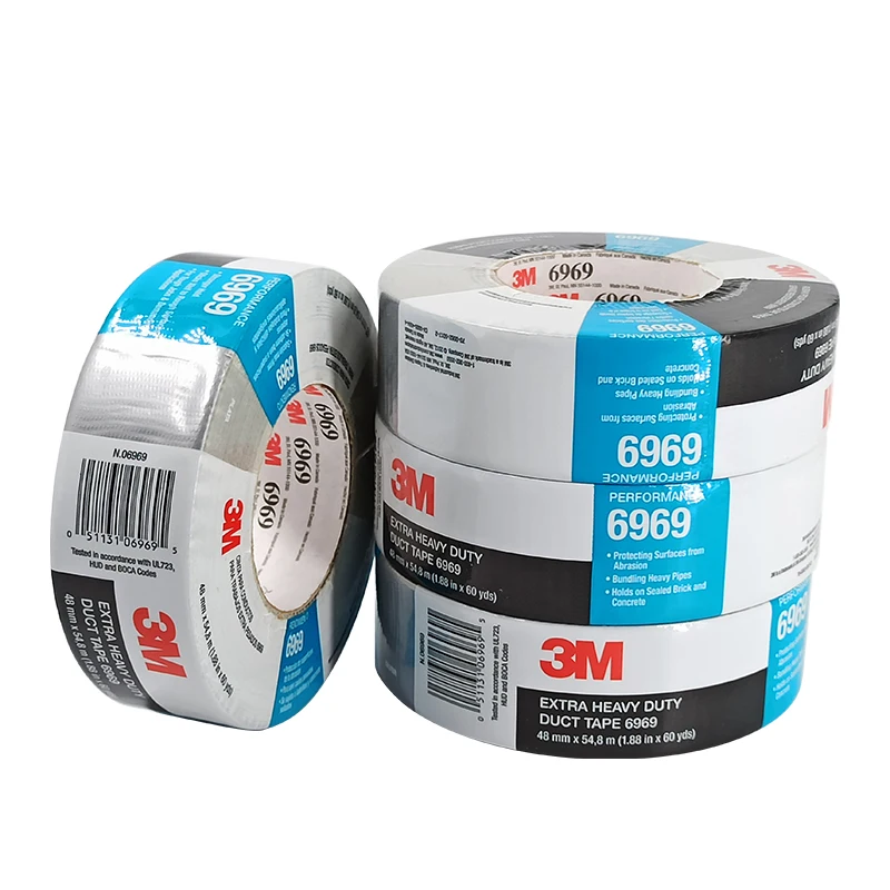 3M™ Extra Heavy Duty Duct Tape, 6969, silver, 2.8 in x 60 yd (72