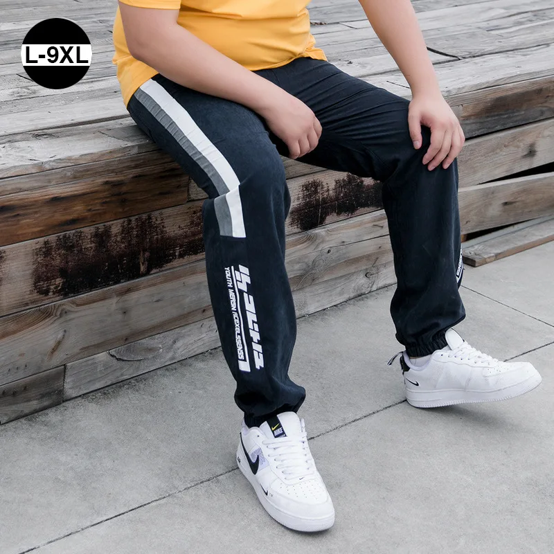 

Sweatpants Men's Harem Hip Pop Beam Pants Male Summer Large Size Tide Brand Wild Casual Pants Nine Points Loose Sports Trousers