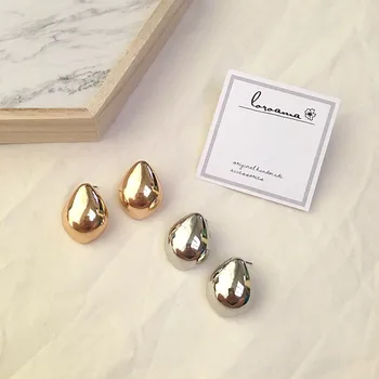 Water Drop Shape Stud Earring Gotic Earrings For Women Vintage Jewelry Geometric Punk Fashion Earrings Party Jewelry