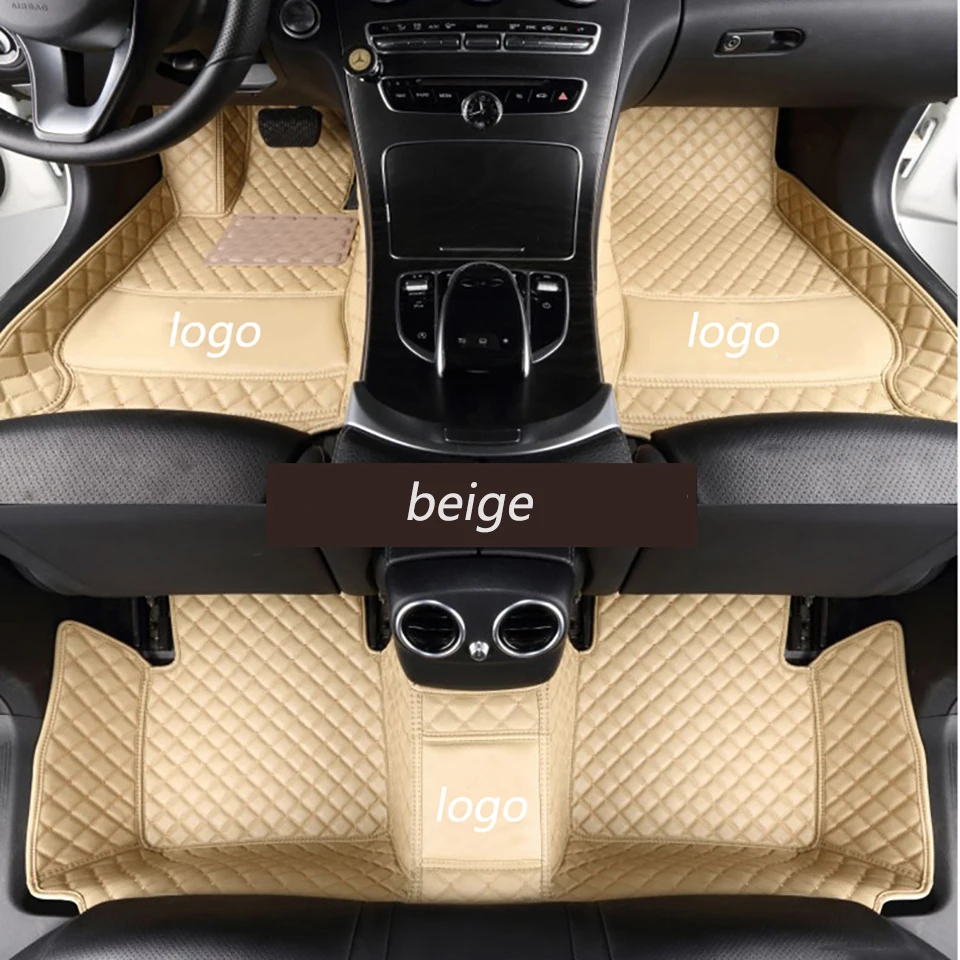 ZRCGL Custom logo Car floor mat for Haval All Models H1 H8 H9 H2 H3 H4 H6 H7 H5 M6 H2S H6coupe car styling auto accessories - Название цвета: Beige
