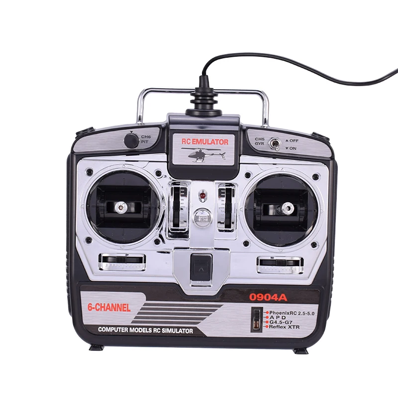 JTL-0904A 6CH/8CH RC симулятор полета поддержка Real RF7 G7 Phoenix 5,0 XTR пульт дистанционного управления Вертолет с фиксированным крылом Дрон(MODE2