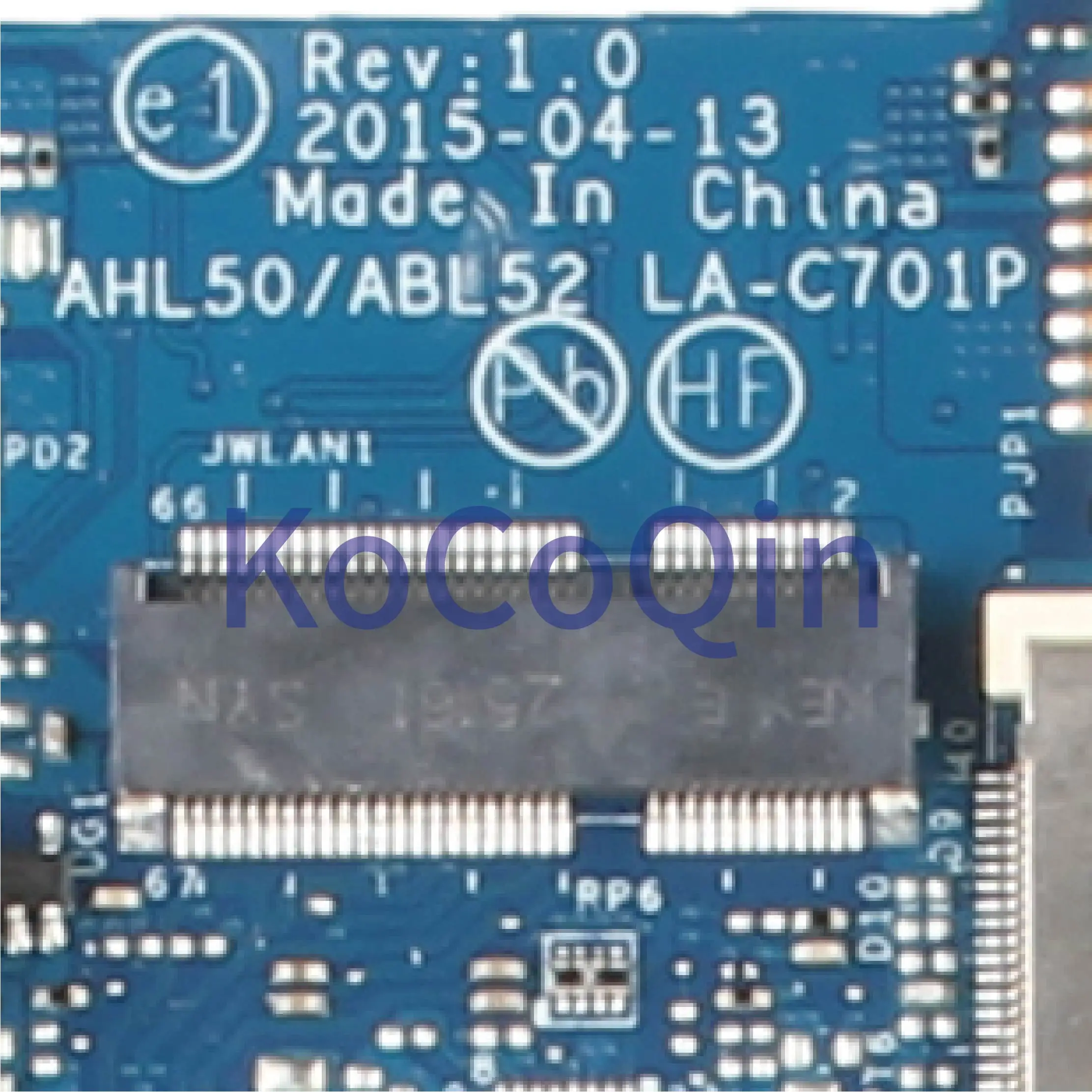 KoCoQin материнская плата для ноутбука hp павильон 15-AC Core SR1EK I3-4005U материнская плата LA-C701P 817992-501 816435-501