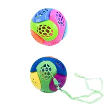 Креативный детский музыкальный светильник-головоломка шар DIY сборные блоки мигающие игрушки DIY красочный шар с/без игрушка, мячик на веревочке для детей