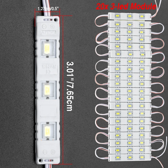 Kit d'éclairage intérieur LED pour camionnette, éclairage de plafond  intérieur, lampe intérieure pour camping-car, voitures, bateaux, remorques,  camions, camions, 20/40 - AliExpress