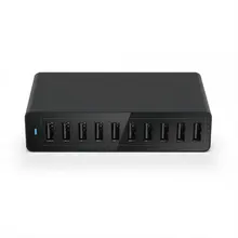 10 портов Мульти USB зарядное устройство концентратор 50 Вт 10А быстрый USB зарядное устройство док-станция для зарядки с USB универсальный мобильный телефон мощность зарядки