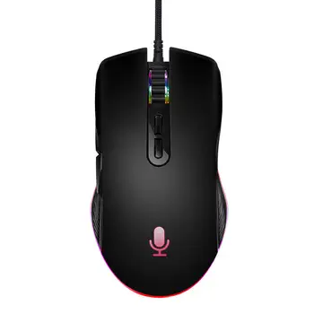 

Wired Voice Control Mouse Input Search Translation Mice Comfortable-hold Mouses For PC Computer With LED Light