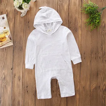 

Baby Jumpsuit Autumn Section Children's Leisure Long-sleeved Dinosaur Hooded Hakama Short Jumpsuit Baby Boy Girl Robe Fille