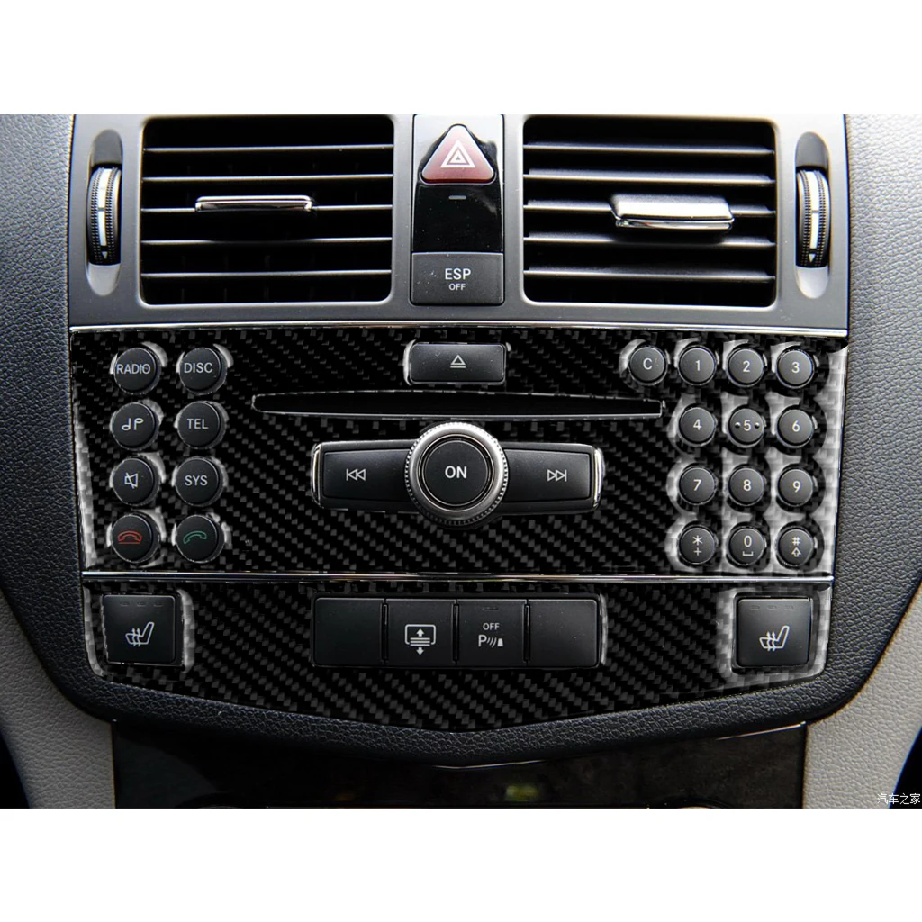 Для Mercedes Benz C Class W204 2007-2010 кондиционер CD панель управления наклейка Чехлы обновления ремонт автомобиля наклейки интерьера