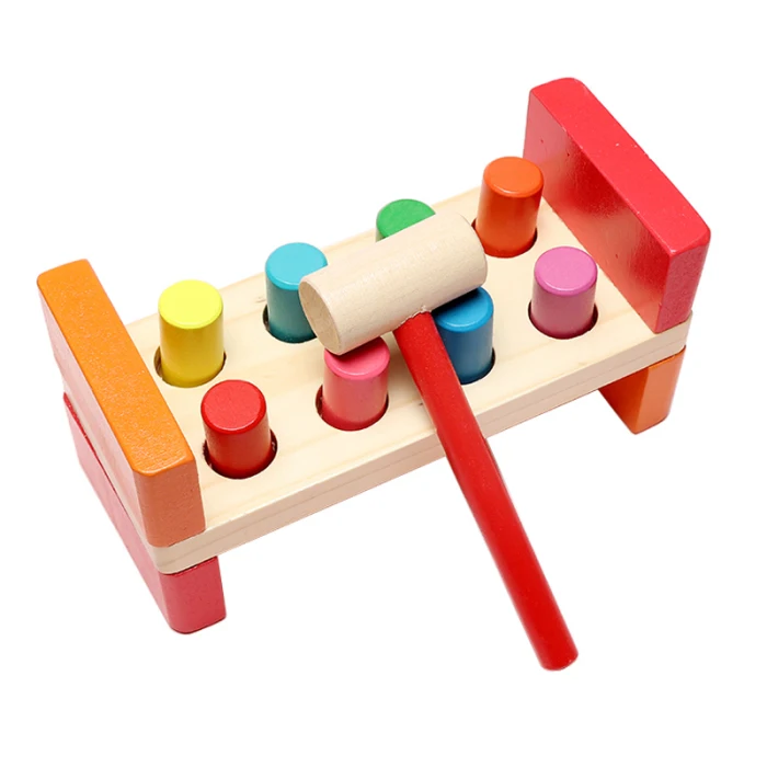 Деревянная игрушка с молотком, развивающая игрушка, помогающая мелкой моторике, лидер продаж