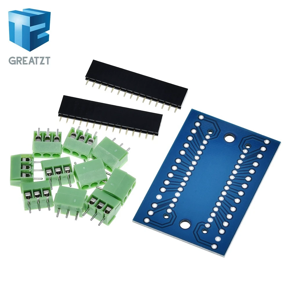 GREATZT NANO 3 0 контроллер клеммный адаптер для Arduino терминал Плата расширения Nano