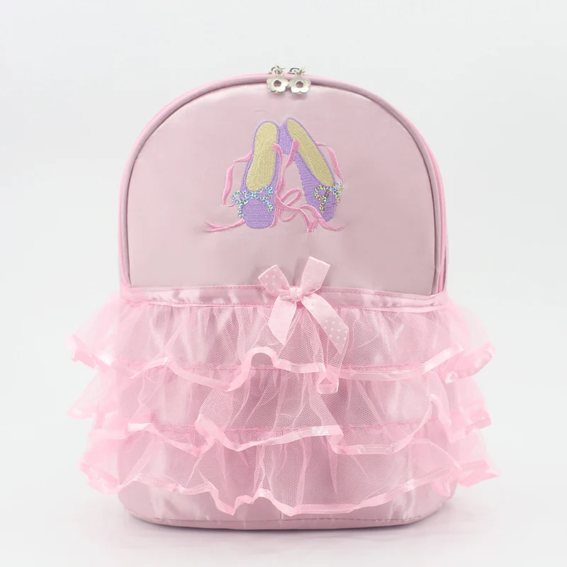 

New Fashion Girls Ballet Paillettes Shoes Embroidery Ballet Backpack Girls Dance Sports Ballet School Shoulder Bag Kids Gift